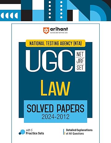 NTA UGC NET/JRF/SET Law Solved Papers 2024 - 2012